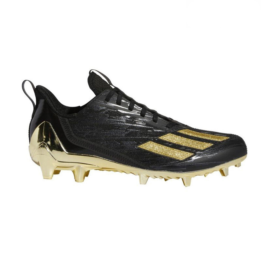 NEW Adidas Adizero Football Cleats GX4051 Size 9.5 Black Gold New Adidas Adizero Football Cleats Black Gold Metallic Men main image 2