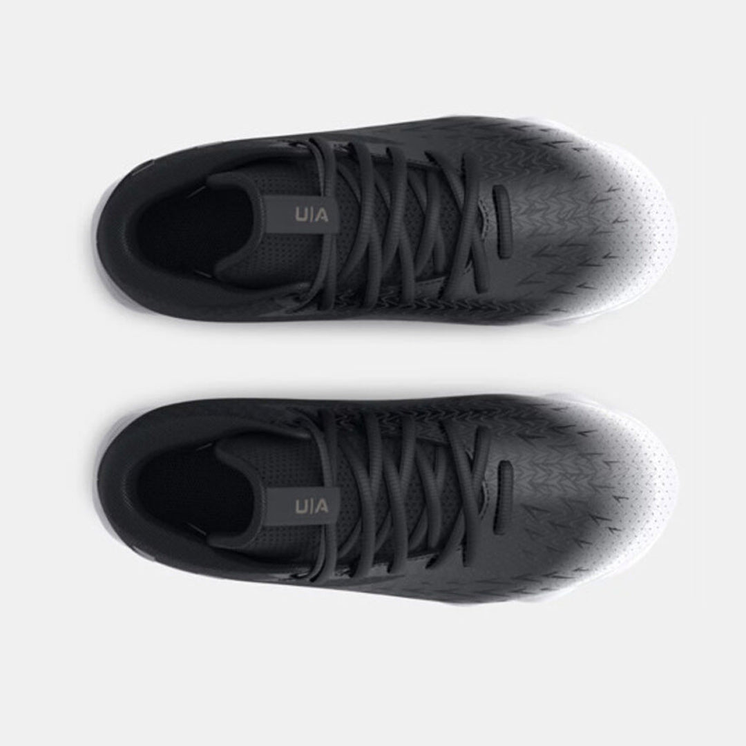 UA Boy's Spotlight Franchise 4 Wide Junior Rubber Molded Football Cleats