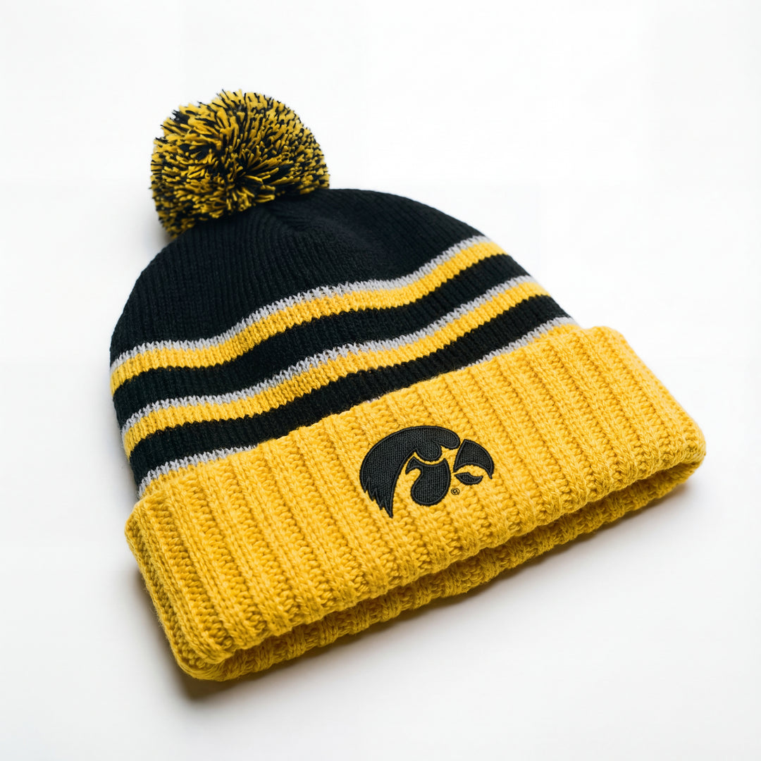 Iowa Hawkeyes Striped Beanie