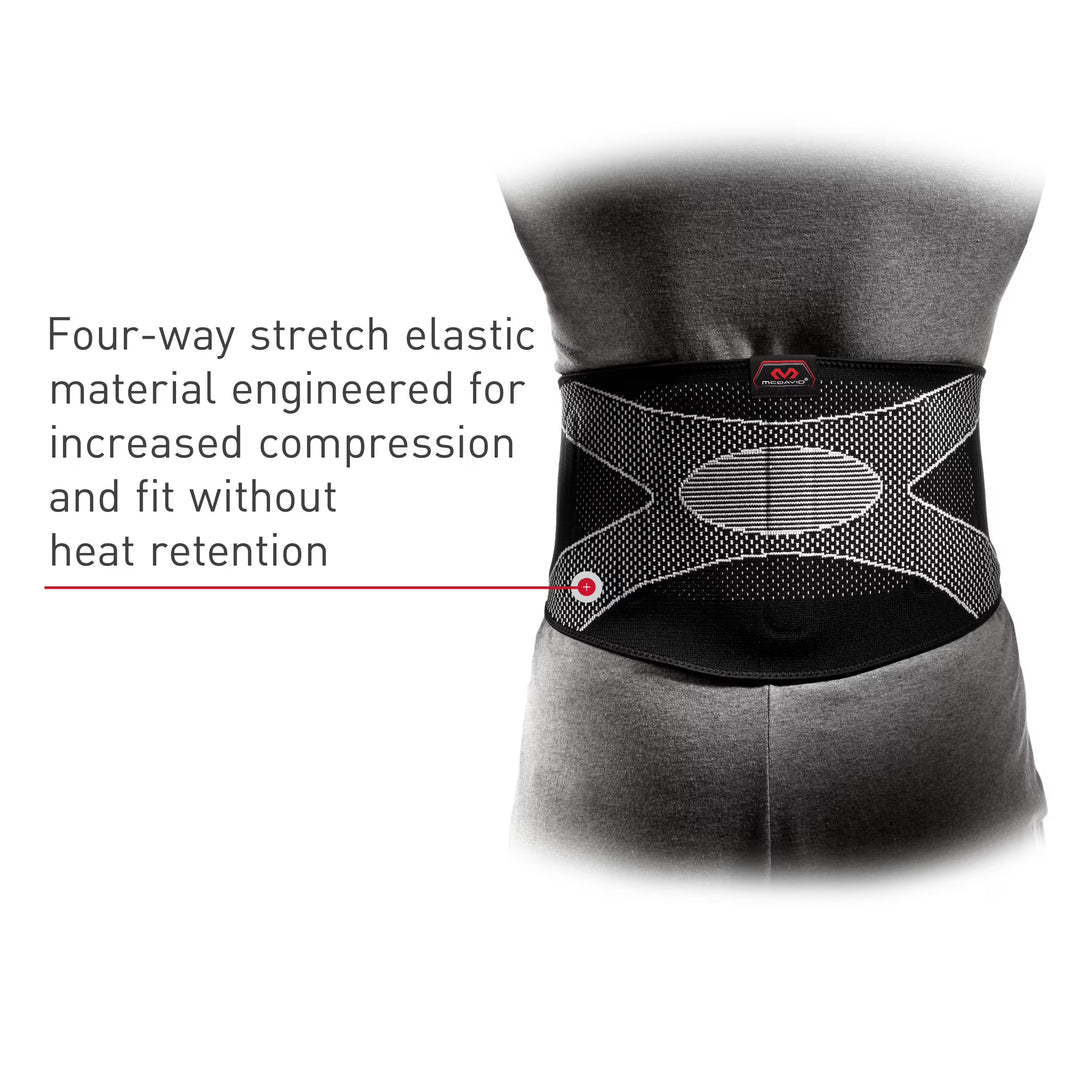 McDavid Back Support/4-Way Elastic w/Pad