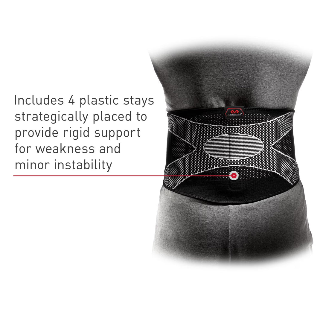 McDavid Back Support/4-Way Elastic w/Pad