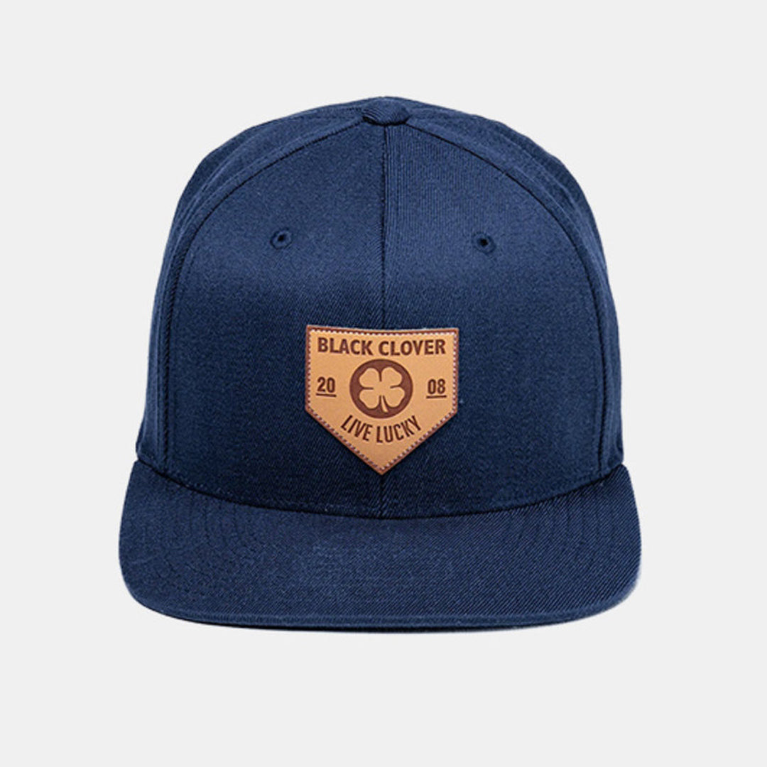 Black Clover Leather Patch with Rawlings Patch Flex Fitted Cap