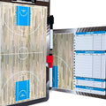 Basketball Dry Erase Coaches Clip Board - 10"x 16" Full Court Illustration