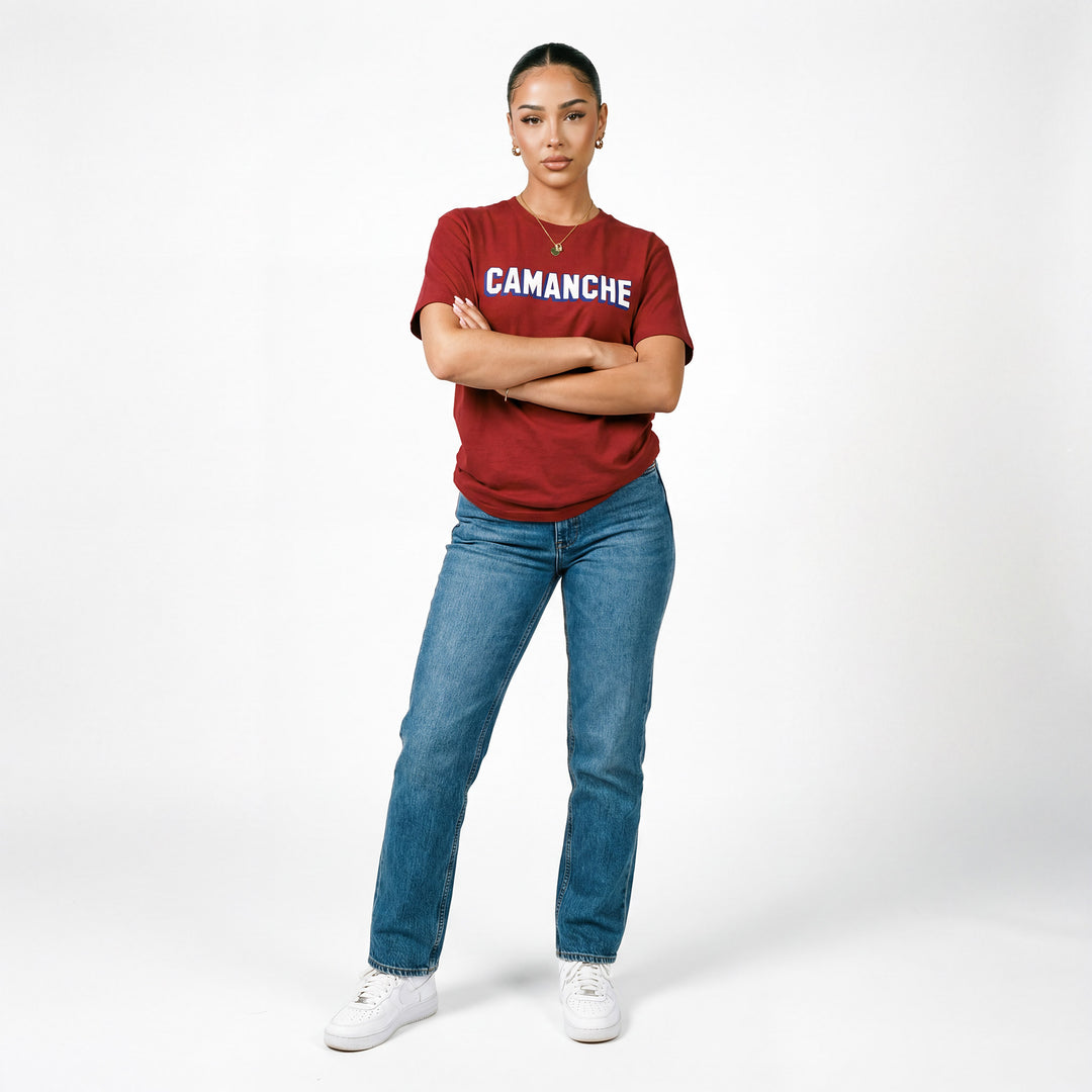 Camanche Block Text Tee