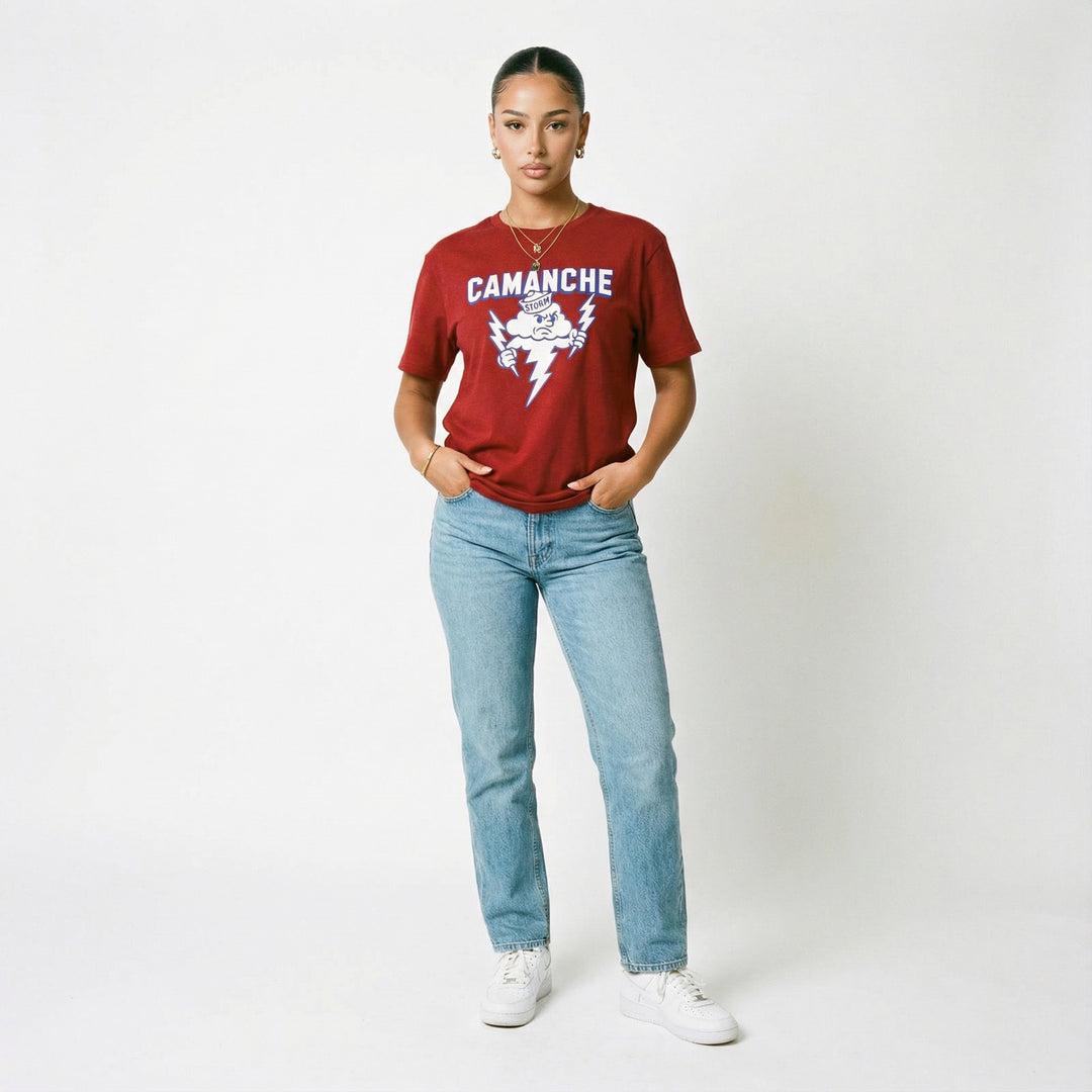 Camanche Block Text Mascot Tee