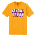 Central Dewitt Block Text Tee