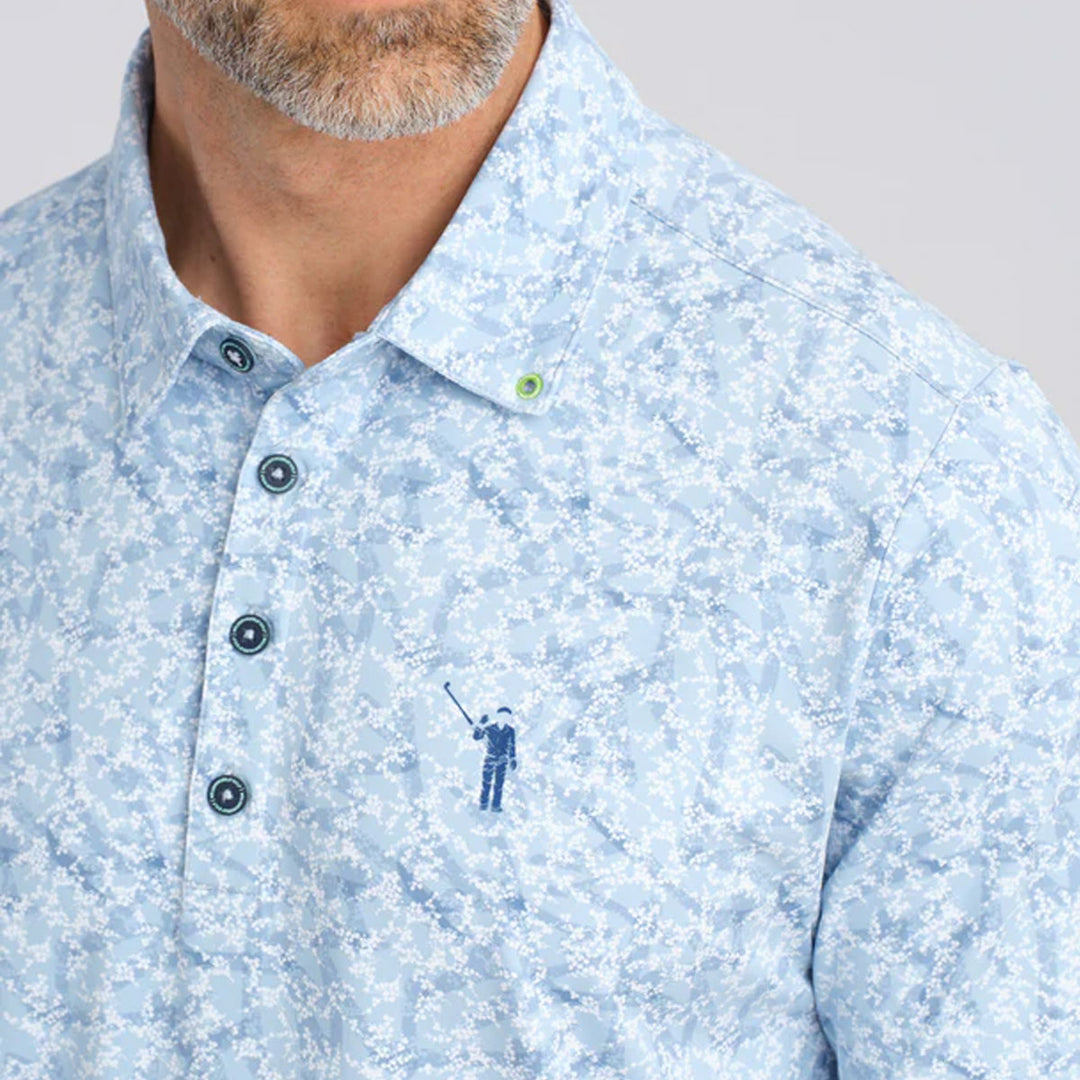 William Murray Floral Polo - Frost