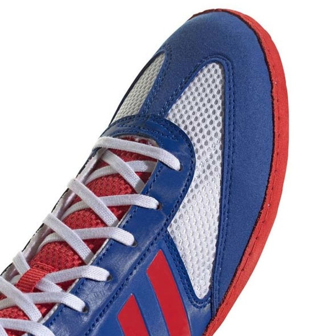 Adidas Combat Speed 5 Wrestling shoes White/Royal/Red