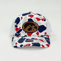 Iowa Hawkeye Tigerhawk Leather Patch Cap - Americana Duck Camo