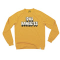 Iowa Hawkeyes Retro Puff Print Triblend Crew