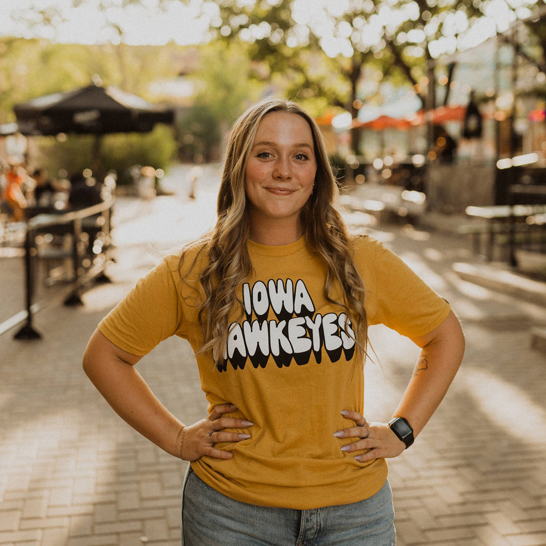 Iowa Hawkeyes Retro Triblend Short Sleeve Tee