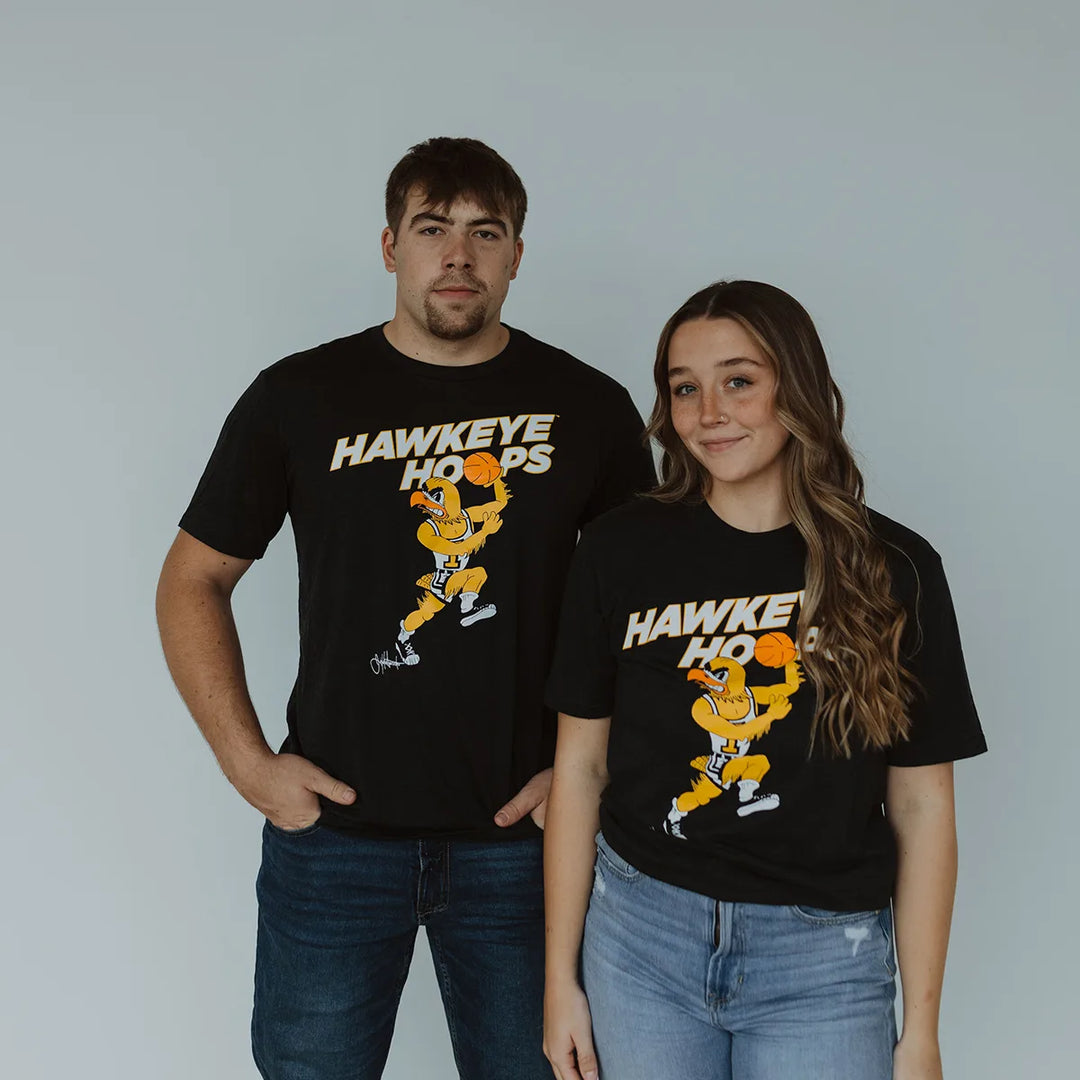 Hawkeye Hoops Triblend Short Sleeve Tee