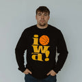 Old School Iowa Basketball Crewneck