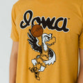 Iowa Old Script Dunking Herky Triblend Short Sleeve Tee
