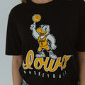 Iowa Basketball Spinning Ball Triblend Short Sleeve Tee