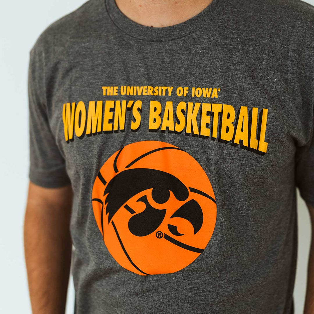 The University of Iowa Women's Basketball Triblend Short Sleeve Tee
