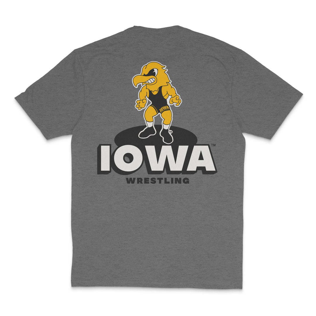 Iowa Wrestling Triblend Short Sleeve Tee