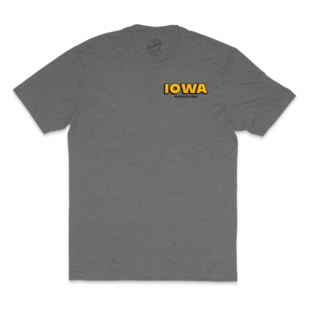 Iowa Wrestling Triblend Short Sleeve Tee