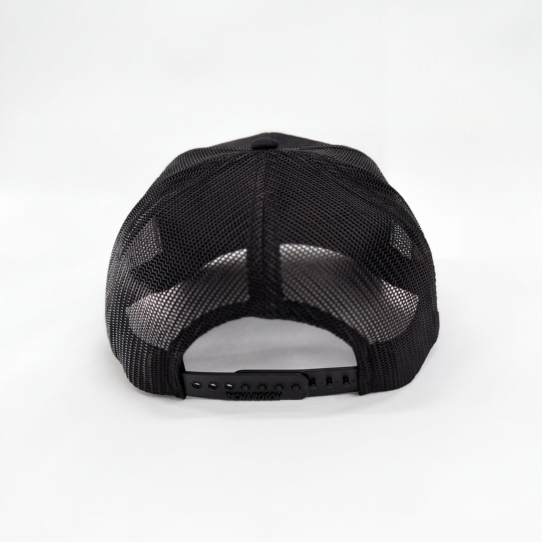 America Needs Farmers PVC Patch Trucker Cap - Black