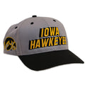 Iowa Hawkeyes Snapback Cap-Grey/Black