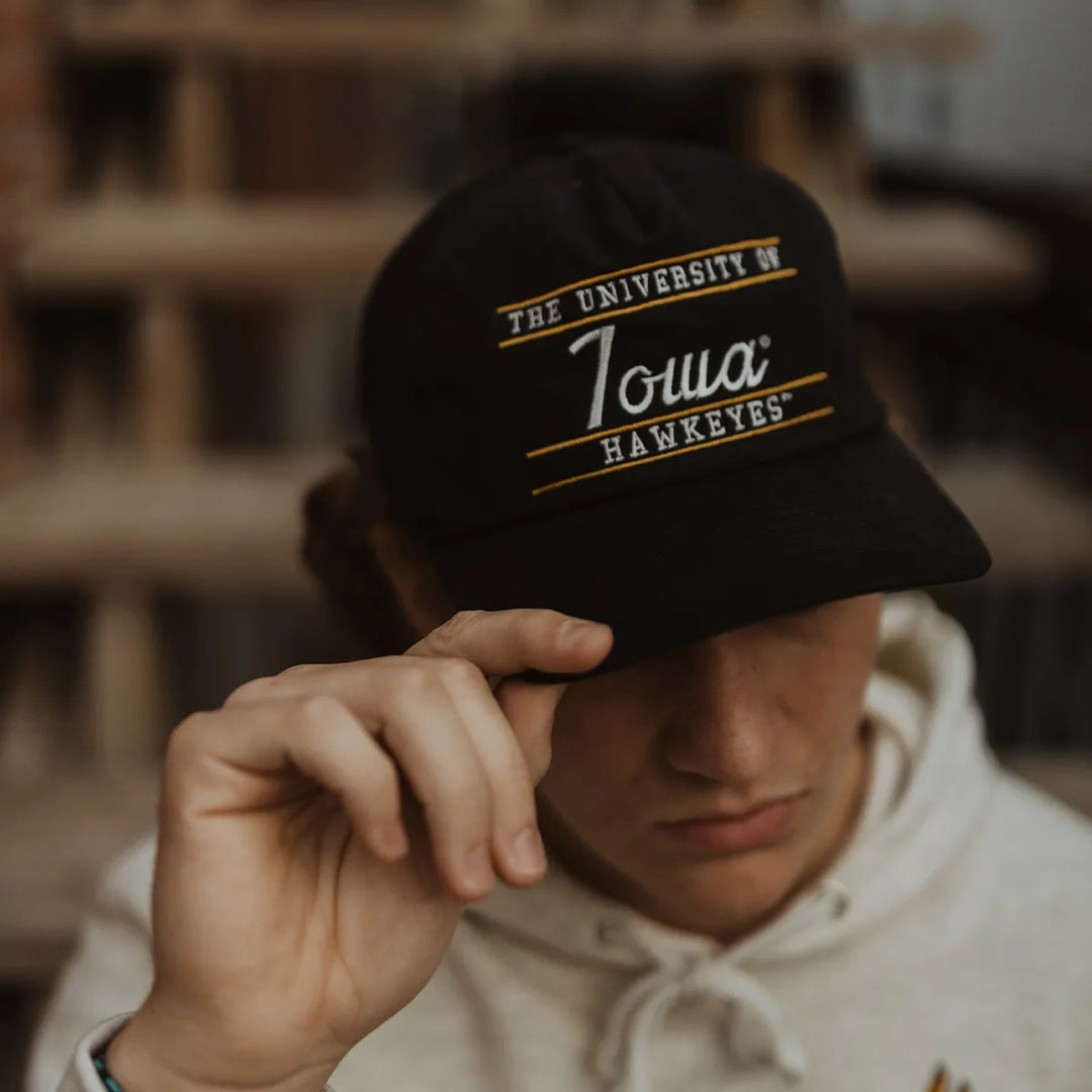The University of Iowa Hawkeyes Vintage Soft Washed Trucker Cap