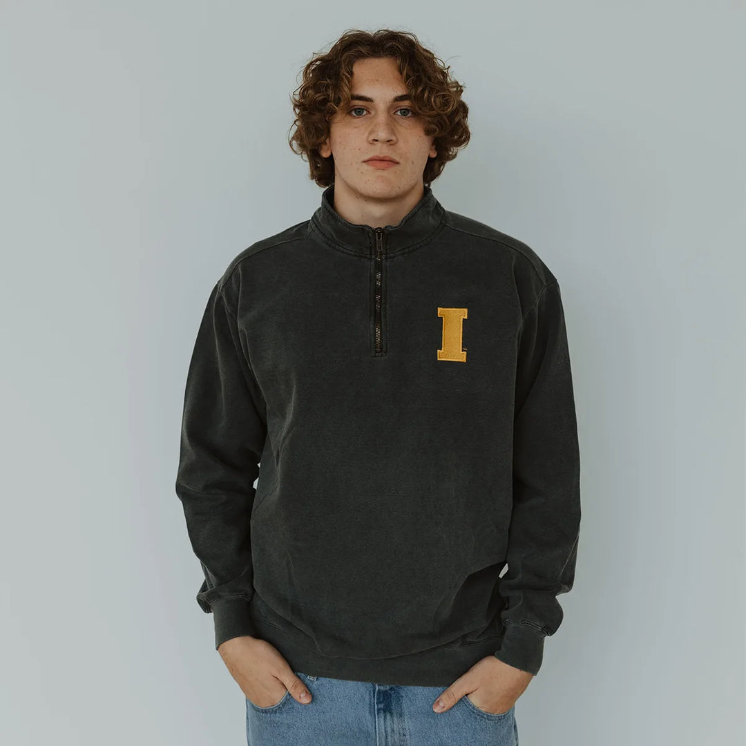 The University of Iowa Ring Spun 1/4 Zip Sweatshirt