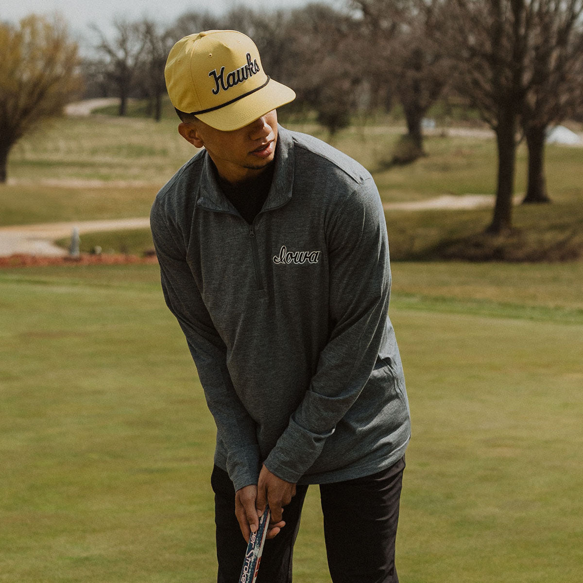 Iowa Gold Script Iowa Script Lightweight 1/4 Zip – Sully's Sports
