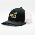 Iowa Hawkeyes Flying Herky 5-Panel Trucker Cap - Black/White