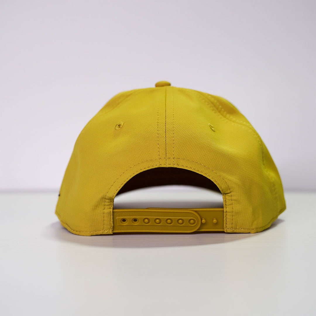 Iowa Hawks Script Rope Cap-Vintage Gold/Black