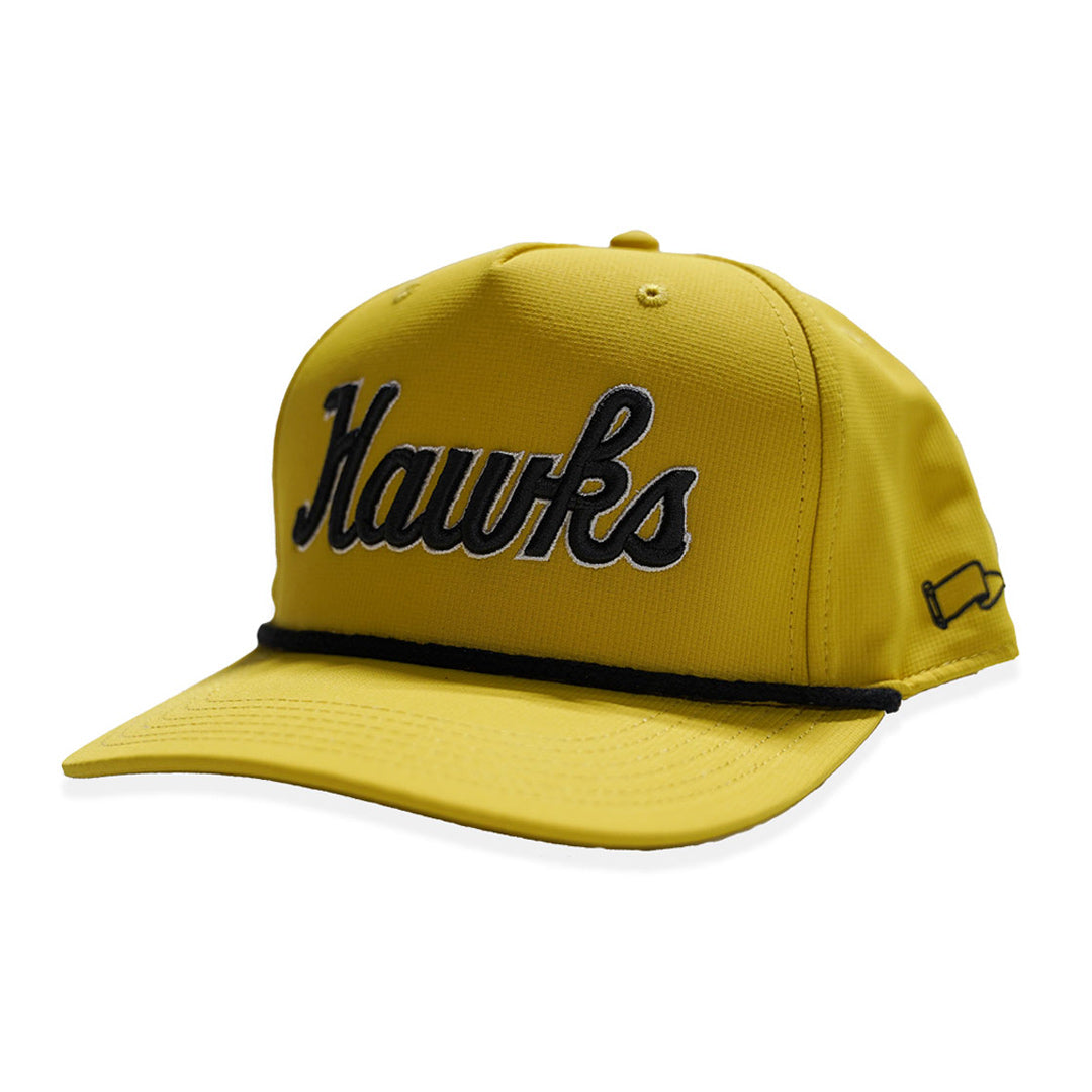Iowa Gold Script Iowa Hawks Script Rope Cap-Vintage Gold/Black – Sully's Sports