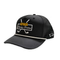 Iowa Hawkeyes Fairway Finders Rope Cap-Black/White