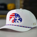 The University of Iowa Hawkeyes, USA Tigerhawk Rope Cap-White