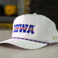 The University of Iowa Hawkeyes, USA Rope Cap-White