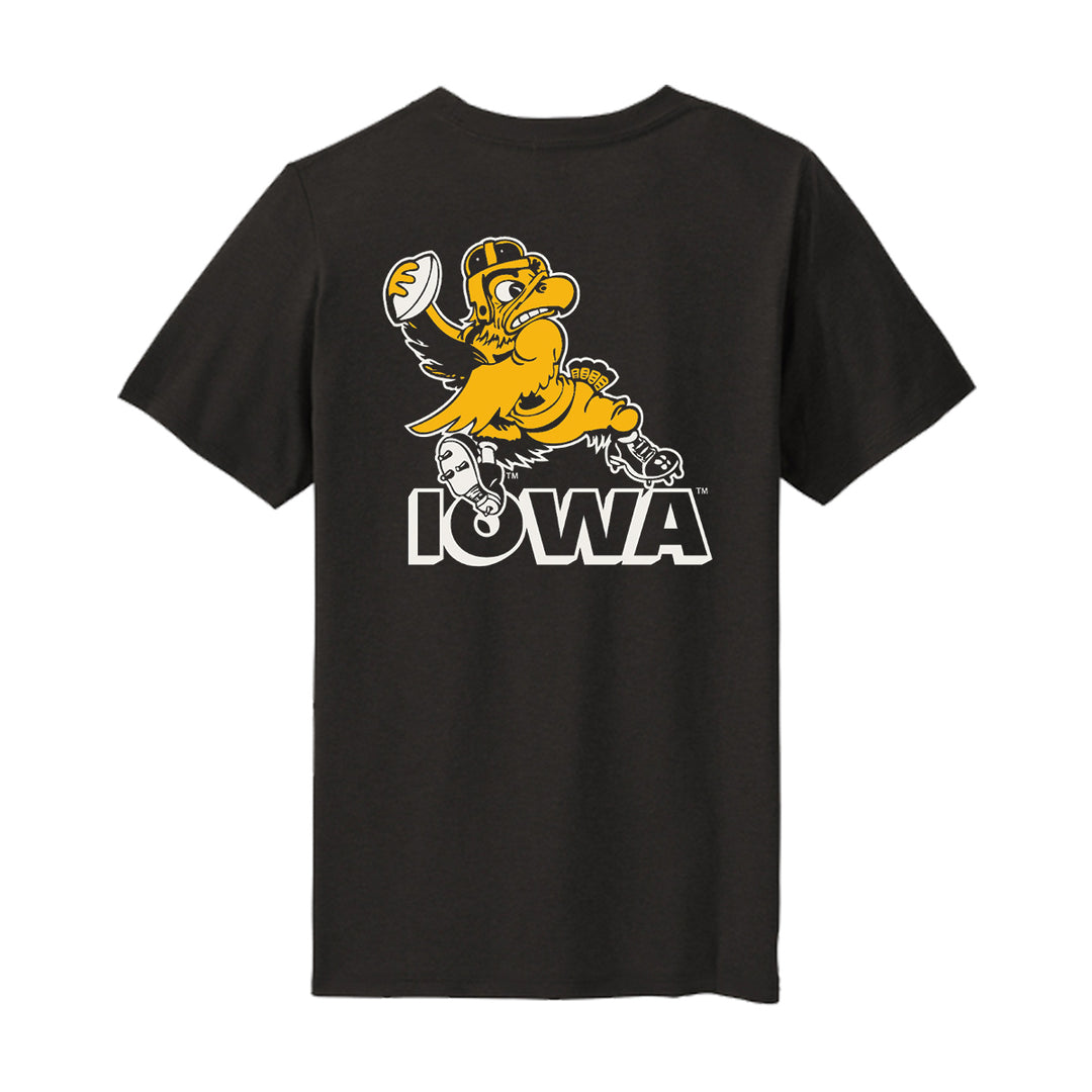 Iowa Hawkeye Football YOUTH Triblend Short Sleeve Tee