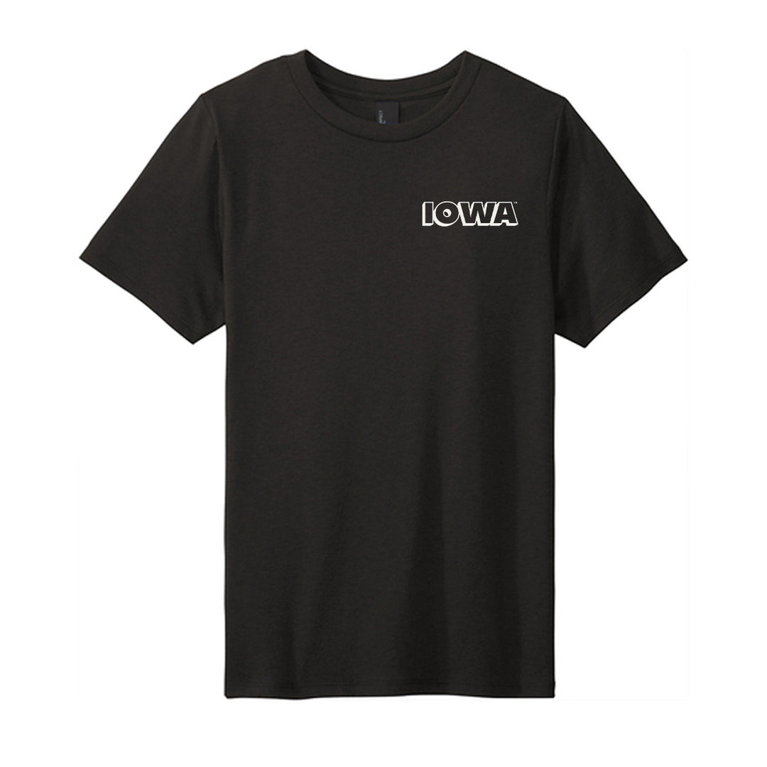Iowa Hawkeye Football YOUTH Triblend Short Sleeve Tee