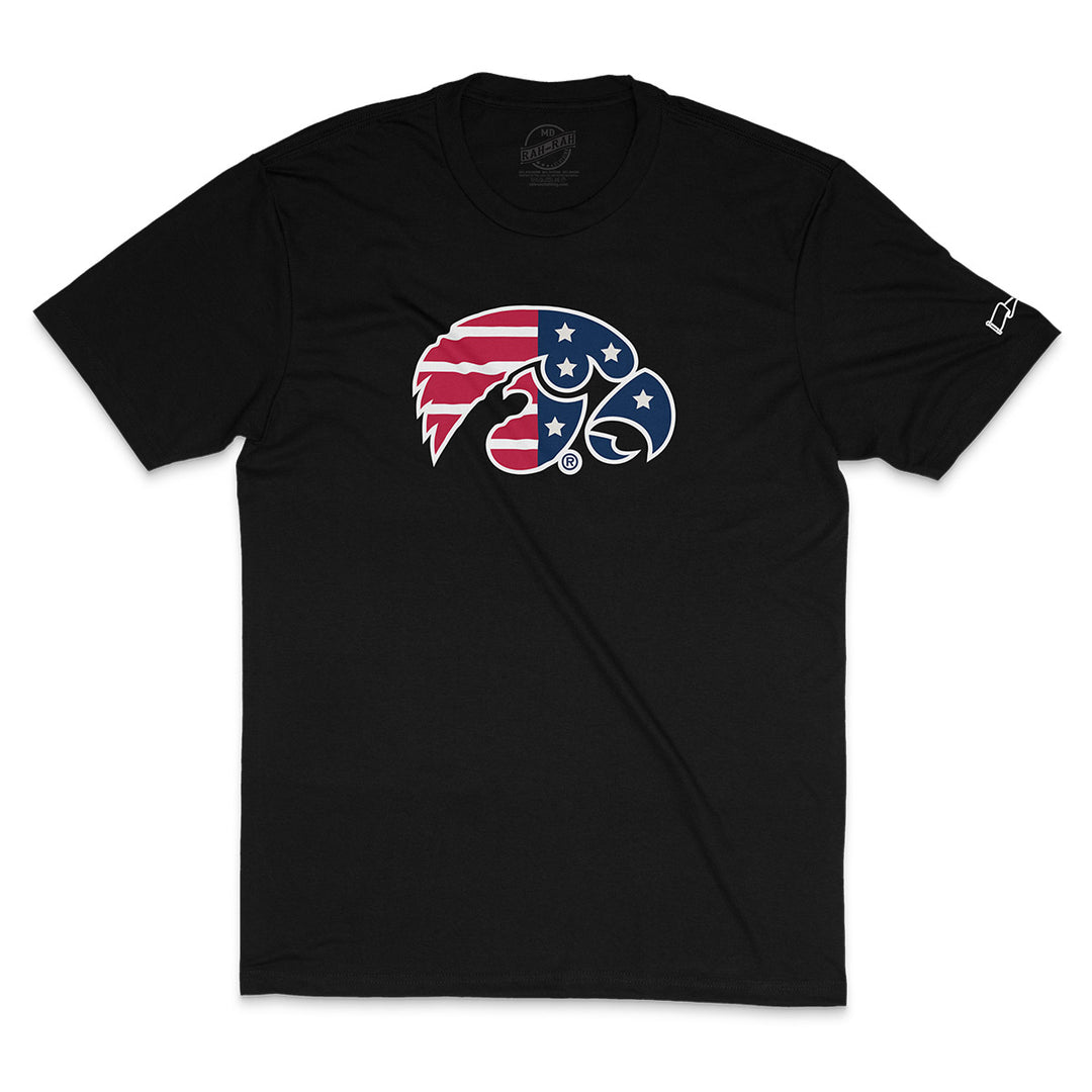 Iowa Hawkeyes USA Tigerhawk FF Short Sleeve Tee