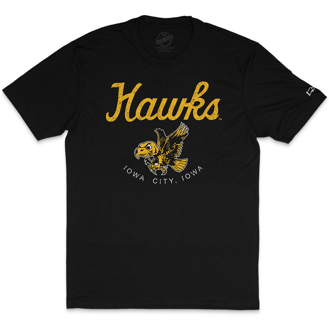 Iowa Hawks Triblend Short Sleeve Tee