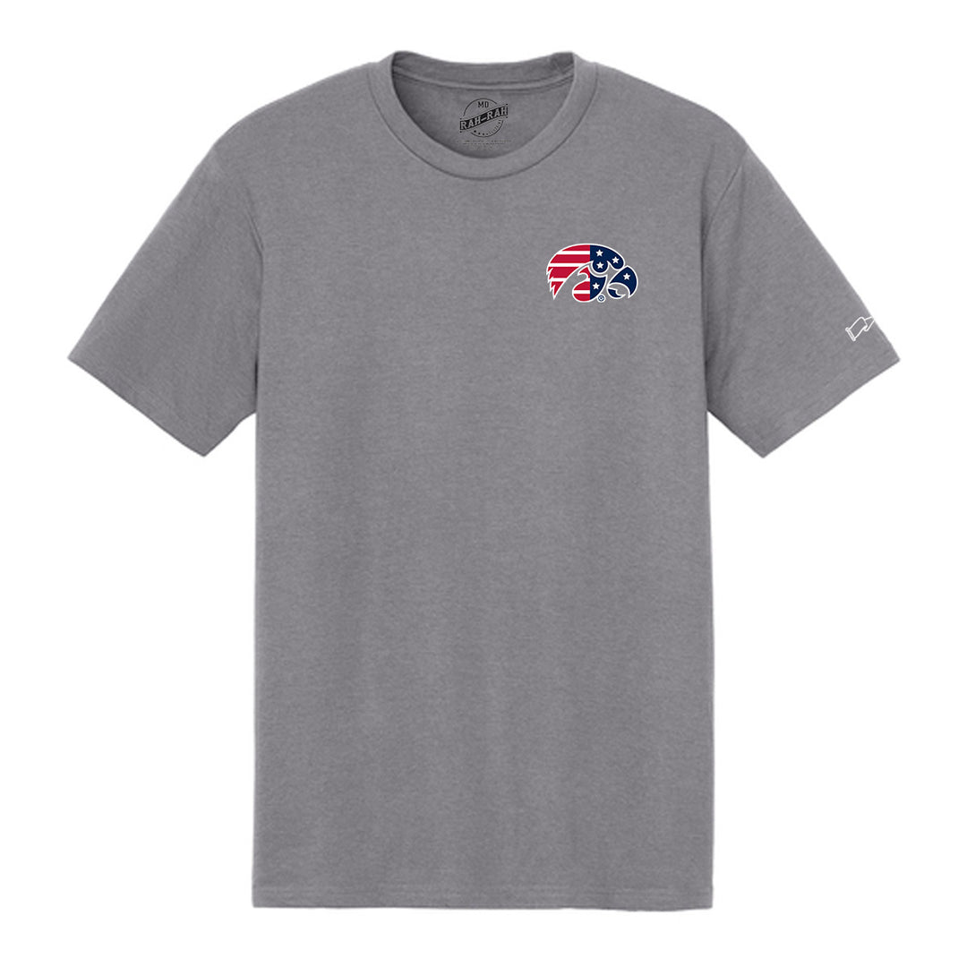 Iowa Hawkeyes USA Tigerhawk LC Short Sleeve Tee