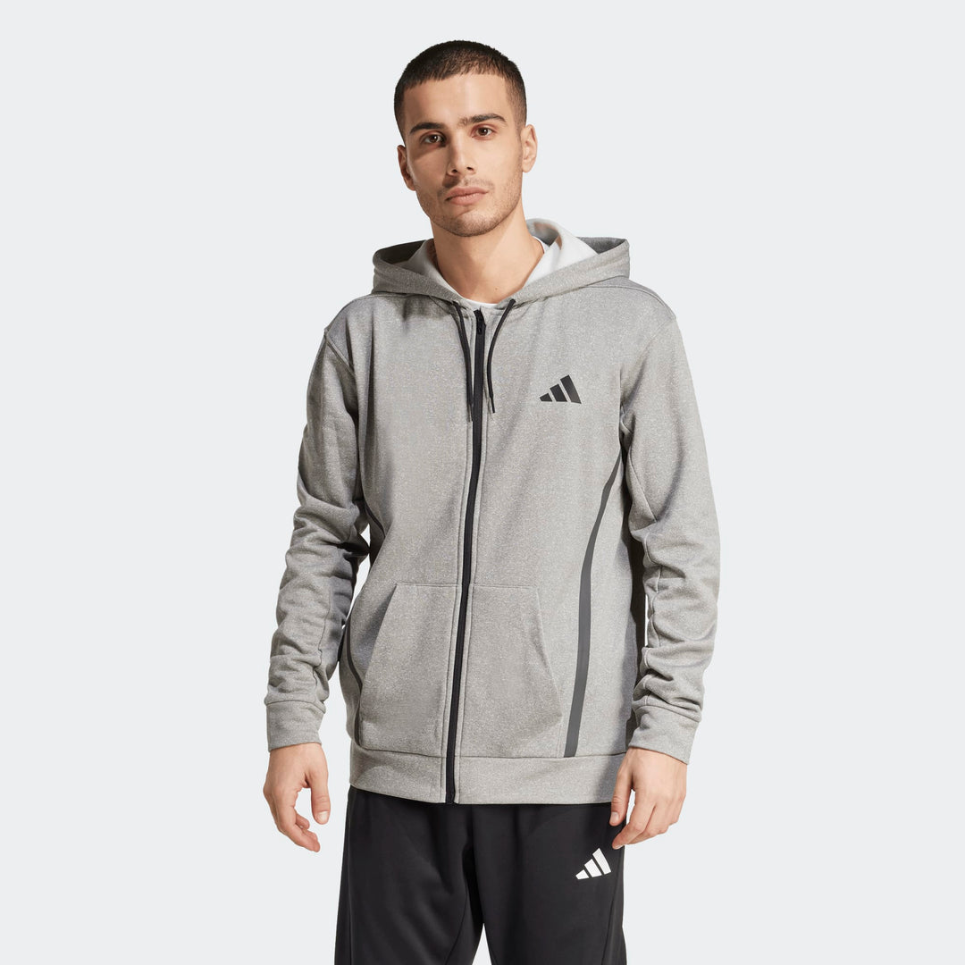Adidas Game & Go Full Zip Performance Hoodie