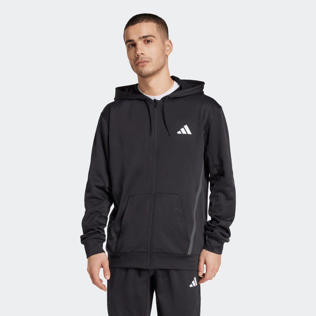 Adidas Game & Go Full Zip Performance Hoodie