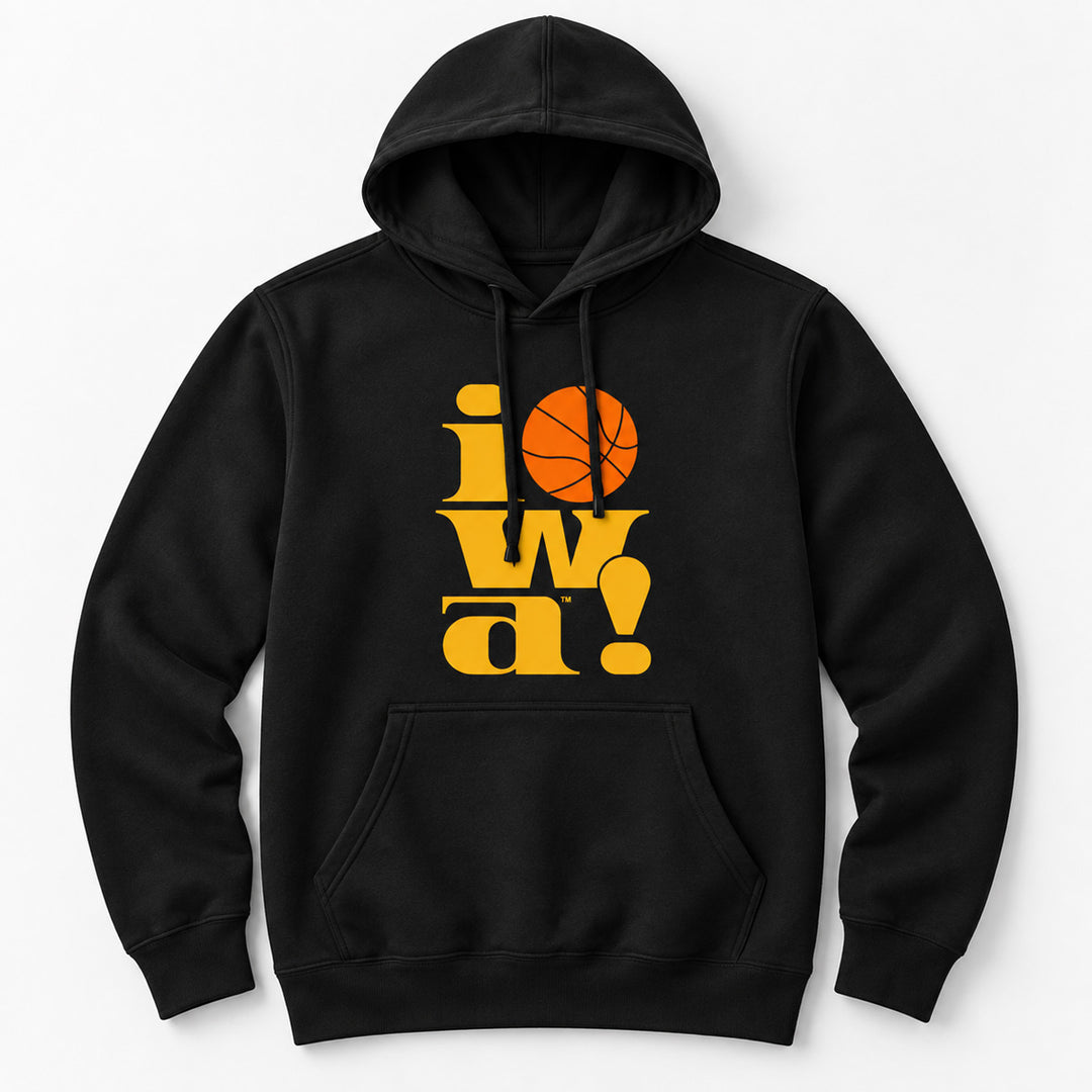 Old School Iowa Basketball Hoodie