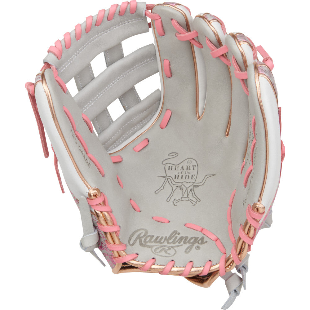 Rawlings Heart of the Hide Series 11.75" Softball Glove - Gray/Pink