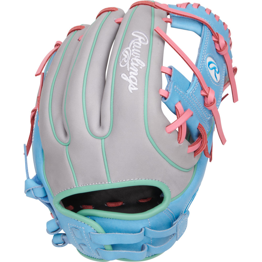 Rawlings Heart of the Hide Series 12" Softball Glove - Gray/Columbia
