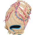 Rawlings Heart of the Hide Series First Base Mitt 13" Softball Glove - Camel/Pink/Columbia