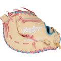 Rawlings Heart of the Hide Series First Base Mitt 13" Softball Glove - Camel/Pink/Columbia