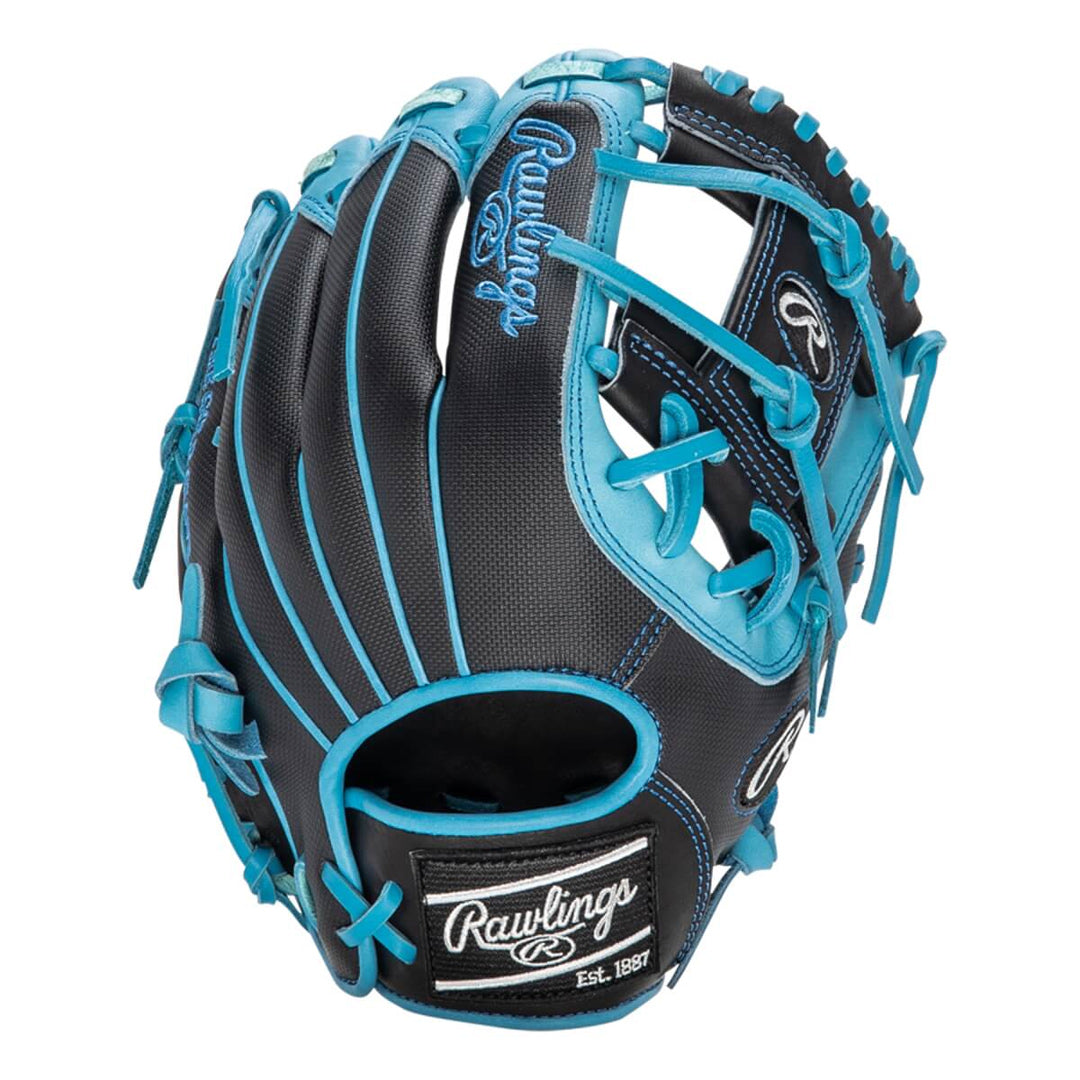Rawlings Heart of the Hide 11.5" Pro Web Baseball Glove - Black/Carolina