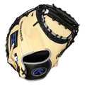 Rawlings Heart of the Hide 1 piece solid web 33" Catchers mitt - right hand throw Black/Camel