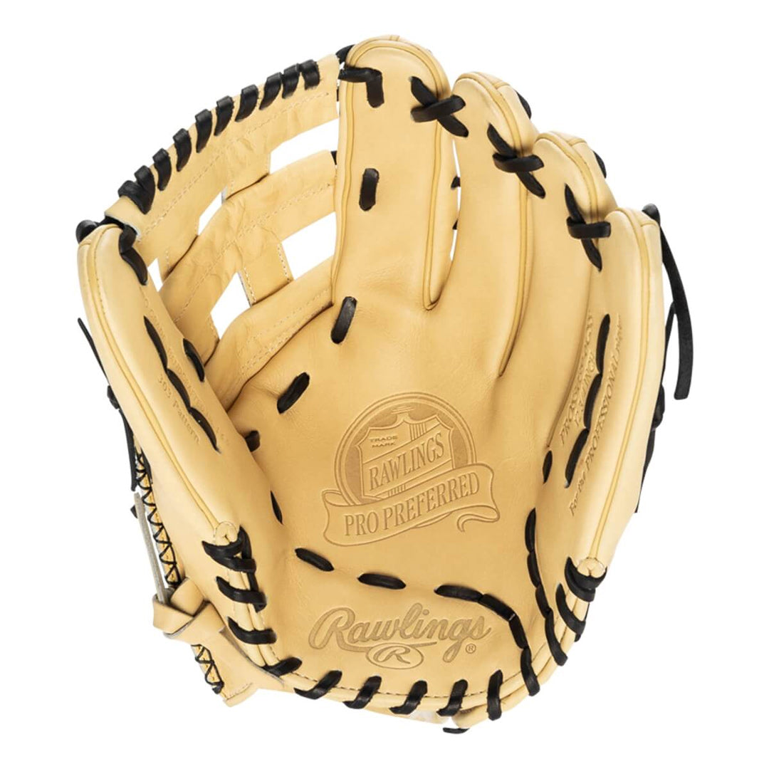 Rawlings Pro Preferred 12.75" Outfield Glove LHT Blonde/Black