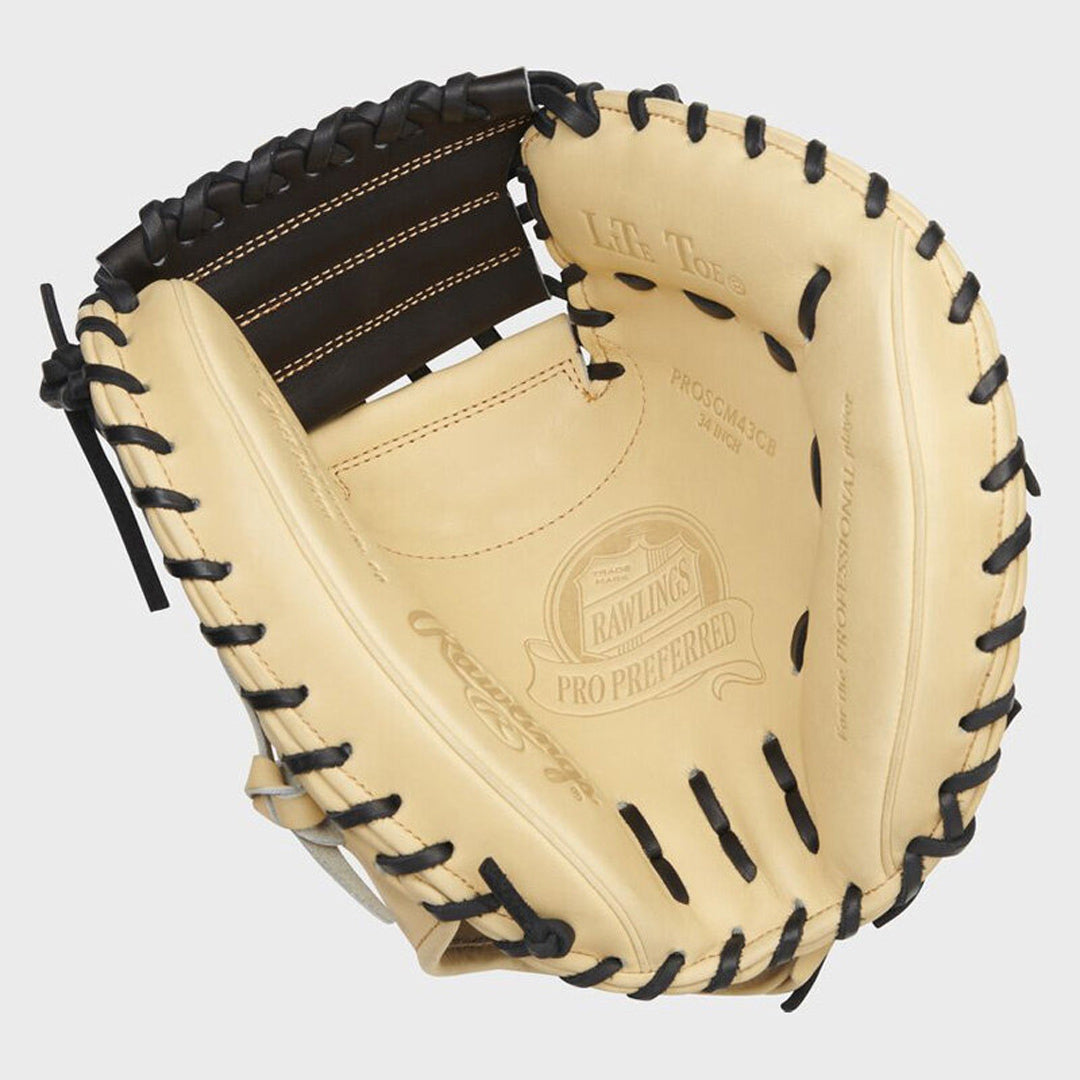 Rawlings Pro Preferred Series Catchers Mitt 34" - Camel/Black