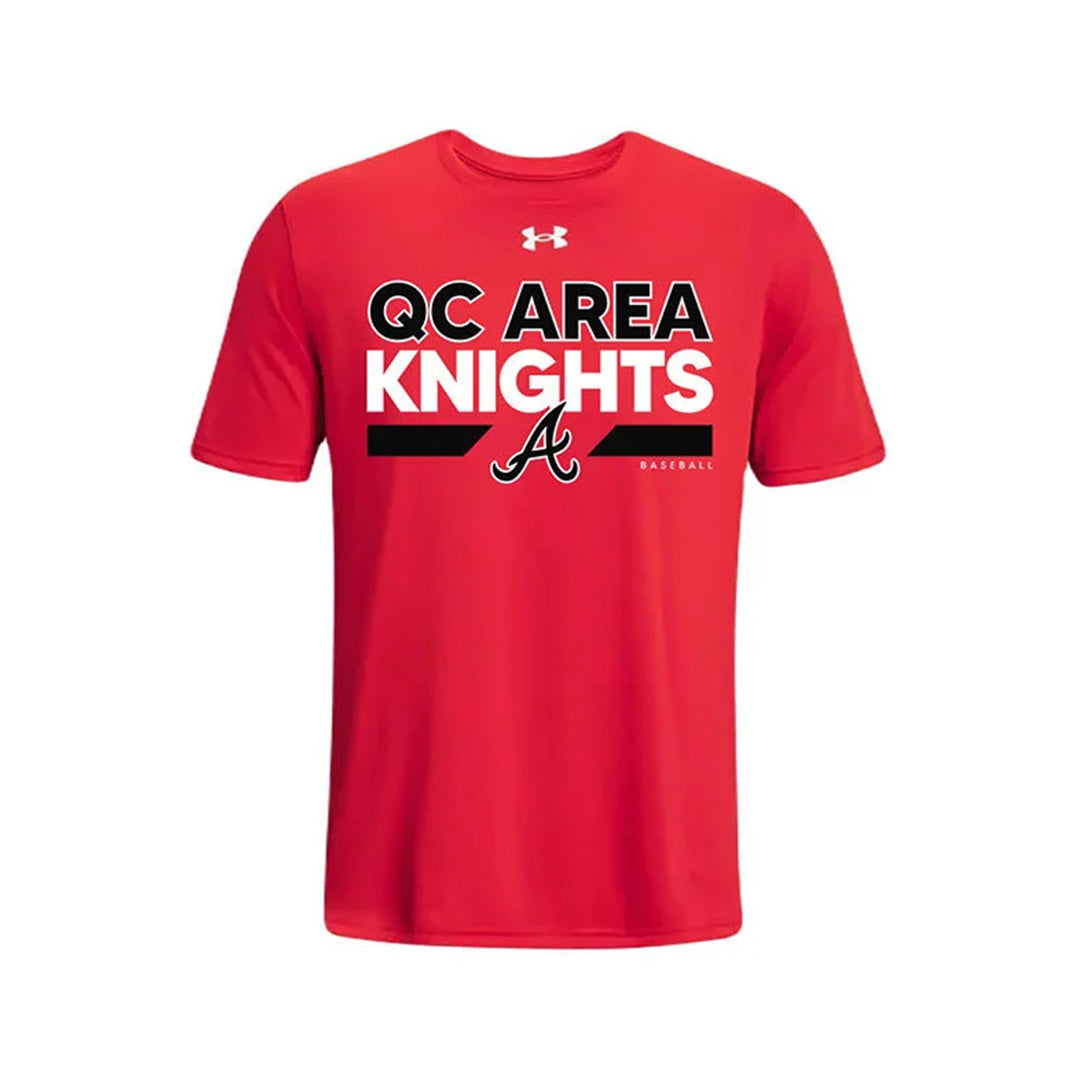 Knights Baseball Youth Under Armour Short Sleeve Team Tech Tee - Red